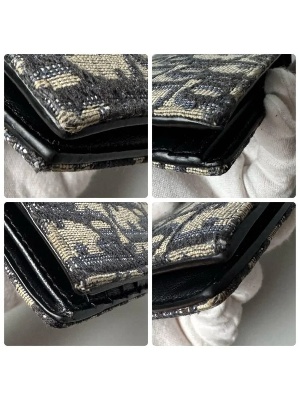 Dior Oblique Bifold Wallet Blue